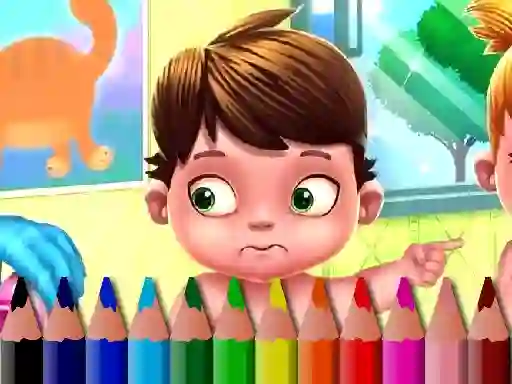 Spil Back To School: Baby Coloring Book online