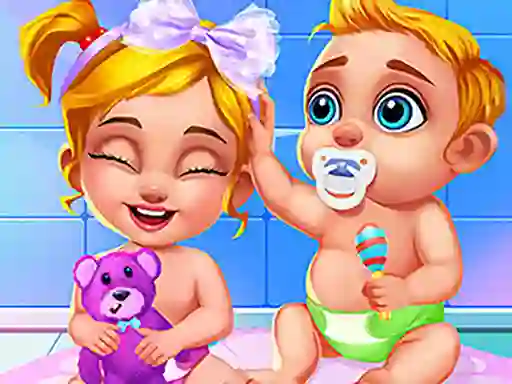 Spil Newborn Sweet Baby Twins online