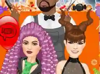 Spil Jenner Sisters Spooky Hairstyles online