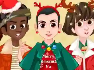 Spil Stranger things Christmas party online