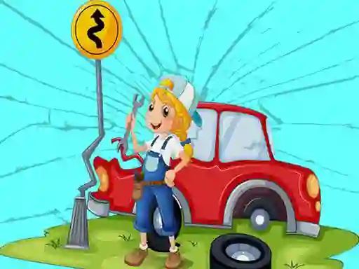 Spil Broken Cars Jigsaw online
