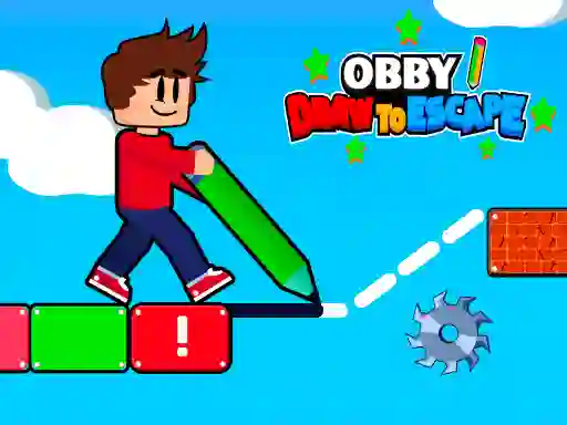 Spil Obby Draw to Escape online