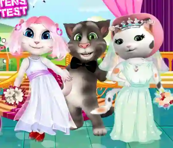 Spil White Kittens Bride Contest online
