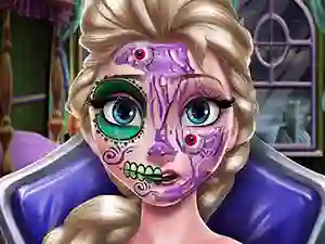 Spil Elsa Scary Halloween Makeup online