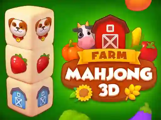 Spil Farm Mahjong 3D online
