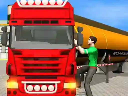 Spil Oil Tanker Transporter Truck Simulator online