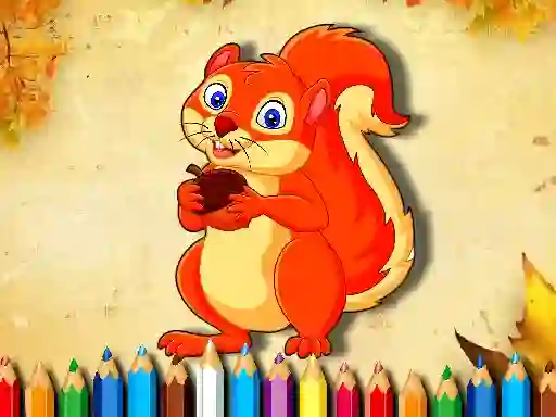 Spil Squirrel Coloring Book online