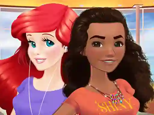 Spil Ariel and Moana Princess on Vacation online