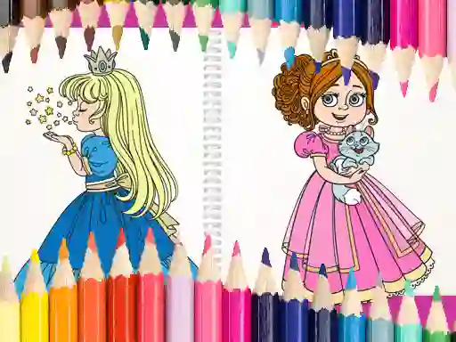 Spil Beautiful Princess Coloring Book online