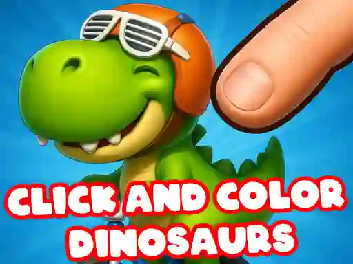 Spil Click And Colors Dinosaurs online