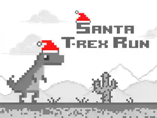 Spil Santa T-Rex Run online