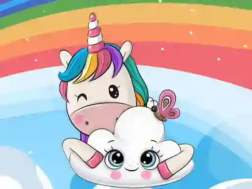 Spil Cute Unicorn Jigsaw online