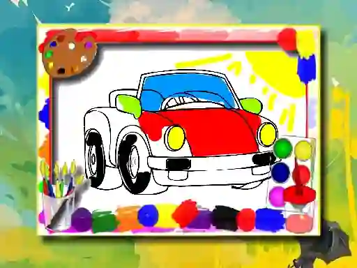 Spil Cartoon Cars Coloring Book online