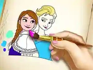 Spil Ice Kingdom Coloring Book online