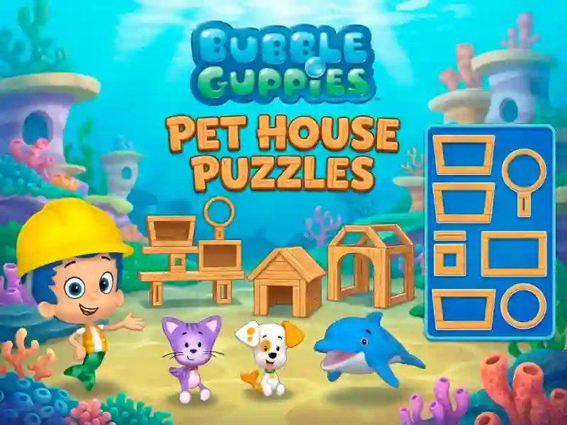 Spil Bubble Guppies Pet House Puzzles online