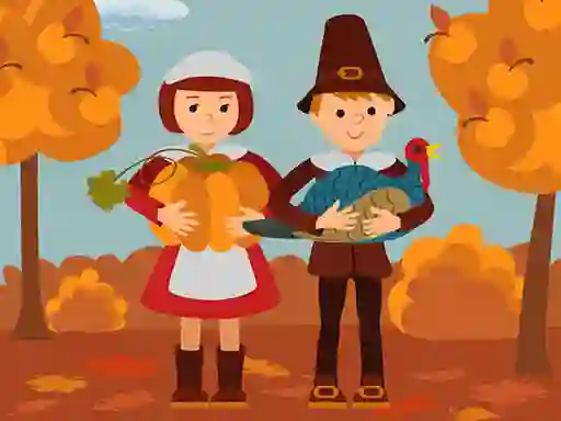 Spil Thanksgiving Jigsaw online