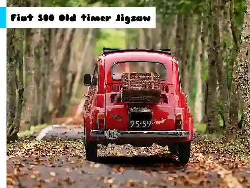 Spil Fiat 500 Old Timer Jigsaw online