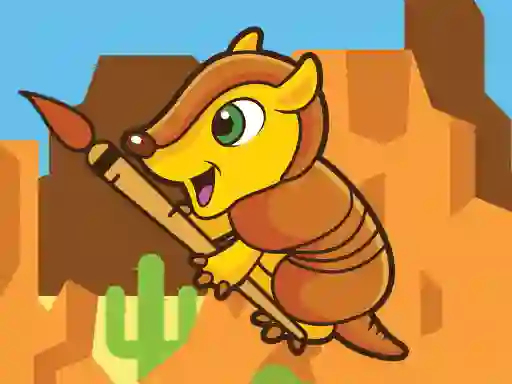 Spil Happy Armadillo Coloring online