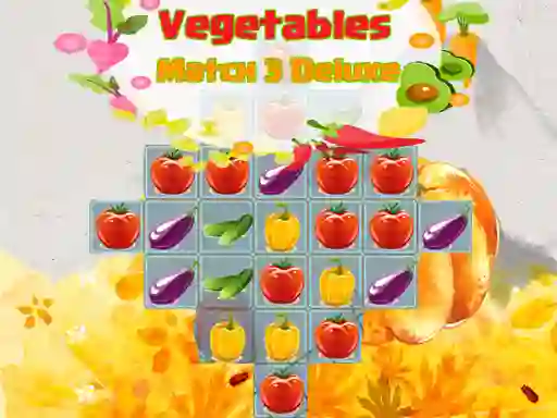 Spil Vegetables Match 3 Deluxe online