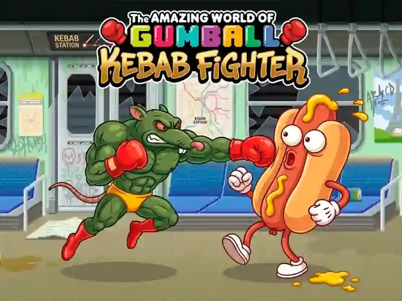 Spil The Amazing World of Gumball Kebab Fighter online