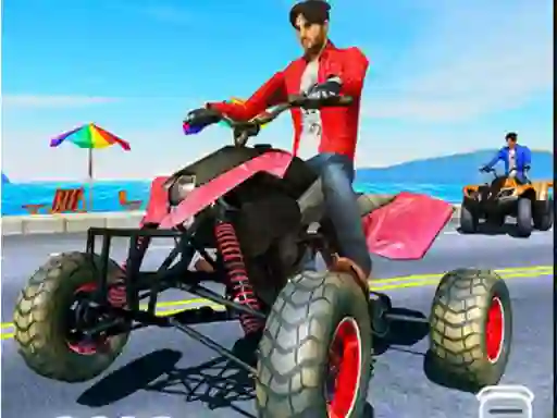 Spil Quad Bike Traffic Racing Mania online