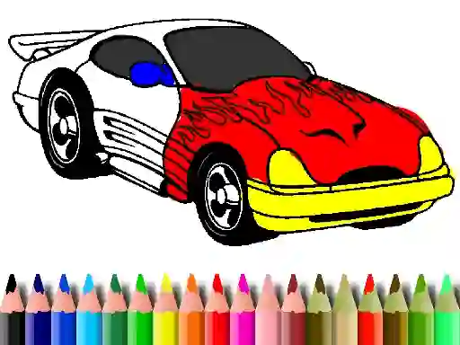 Spil Back To School: Muscle Car Coloring online