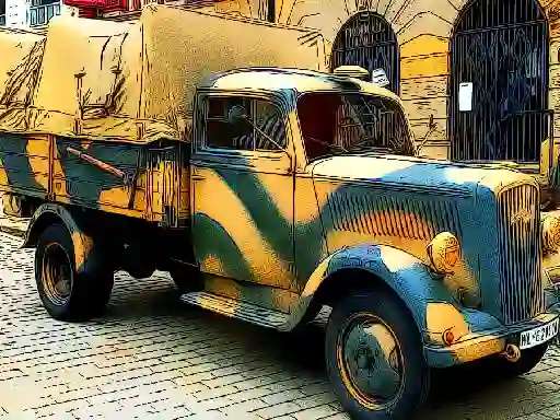 Spil Army Trucks Jigsaw online