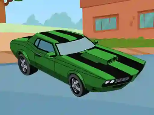 Spil Ben 10 Car Jigsaw online