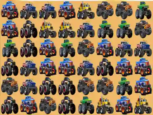 Spil Monsters Trucks Match 3 online
