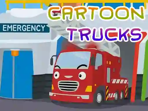 Spil Cartoon Trucks Jigsaw online