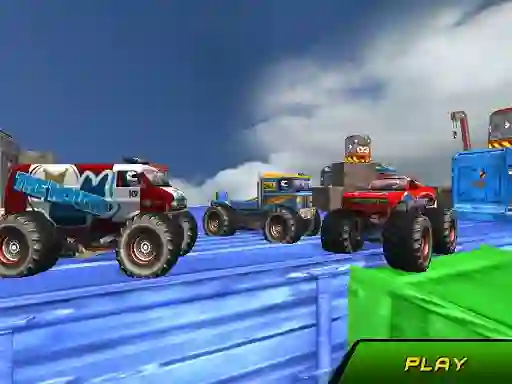 Spil Monster Truck Stunts Sky Driving online