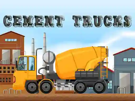 Spil Cement Trucks Hidden Objects online