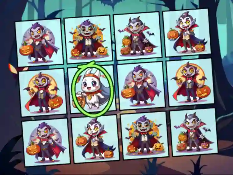Spil Spot the Unique Halloween online