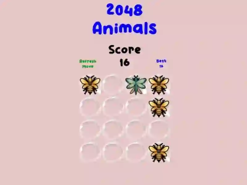 Spil 2048 Animals online