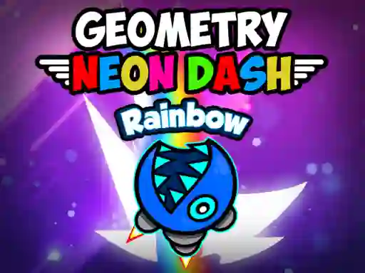 Spil Geometry neon dash rainbow online
