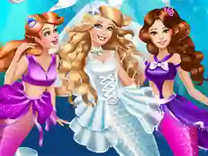 Spil Mermaid Doll Wedding online