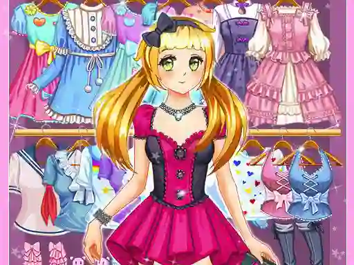 Spil Anime Kawaii Dress Up online