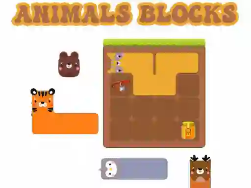 Spil Animals Blocks online