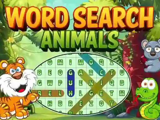 Spil Word Search Animals online