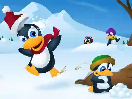 Spil Cute Penguin Slide online