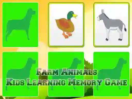 Spil Farm Animals Kids Learning  Memory online