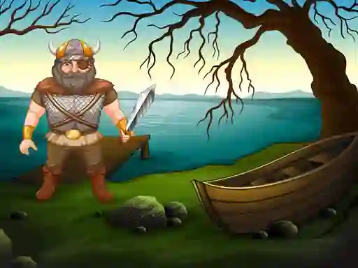 Spil Viking Warrior Battle: Puzzle online