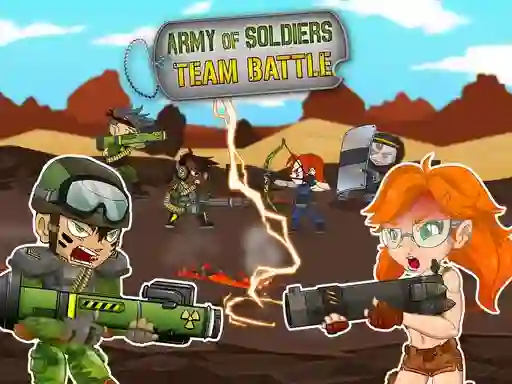 Spil Army of soldiers: Team Battle online