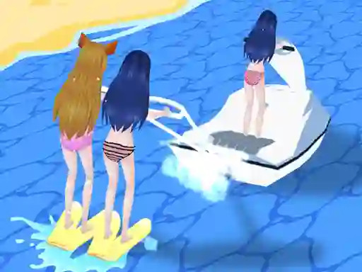 Spil Girl Surfer 3D online