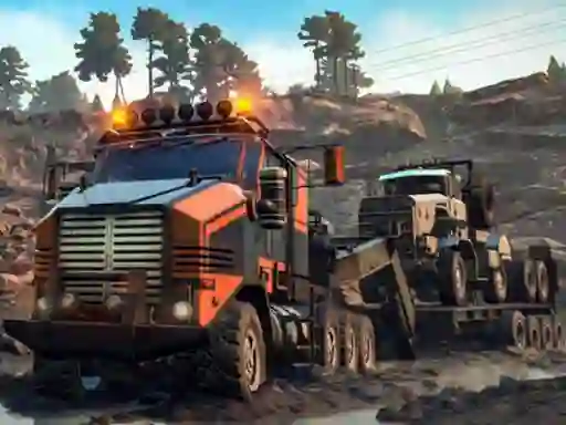 Spil Trucks in Mud Jigsaw online