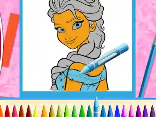 Spil The Princess Sisters Coloring online