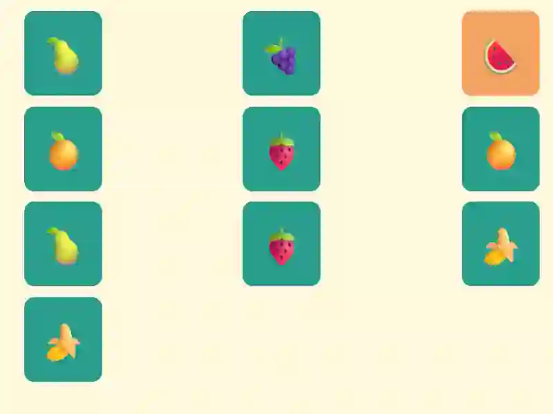 Spil Simple Fruit Memory online