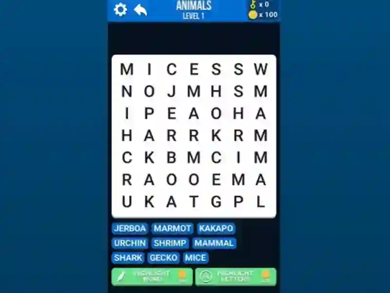 Spil Word Search online