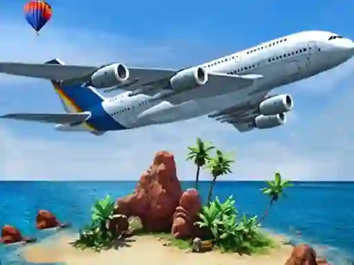 Spil Air plane Simulator Island Travel online