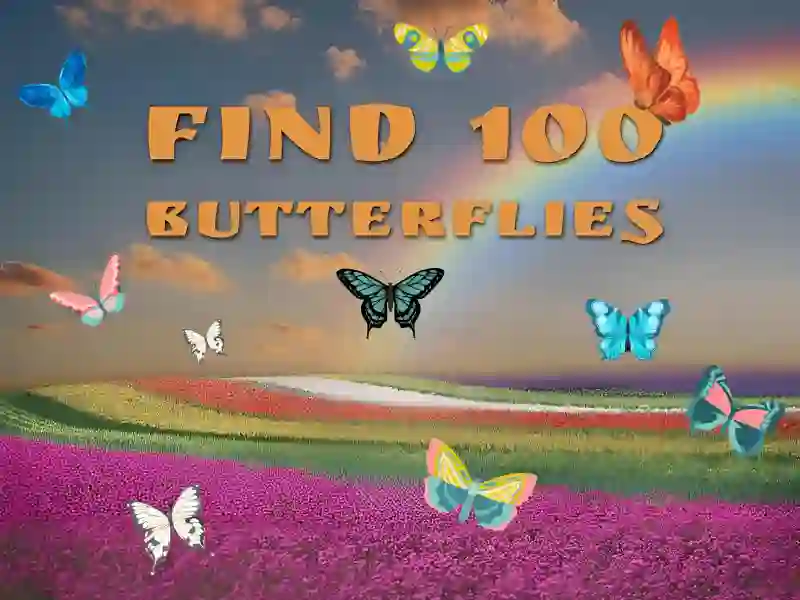 Spil Find 100 butterflies online